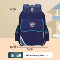 Primary School Students British Style School Bag 1-6 Grade Waterproof Ridge Protection Luminous Large Capacity Simple Backpack