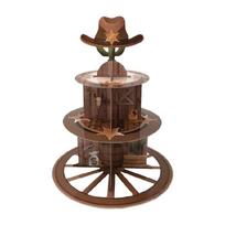 Sturdy 3 Layer Western Cakes Stand Wheel Holder Elegant Cakes Stand for Western Styles Weddings and Celebration 1