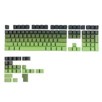 133 Key PBT Keycaps OEM Profile Gradients Green Keycaps Replacement Set for Mechanical Gaming Keyboard Accessories 1