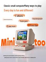 Divoom Minitoo Retro Smart Pixel Bluetooth Speaker CN plug (adapter included) pilkšvai balta