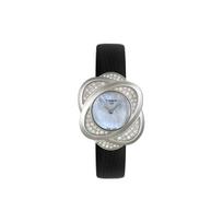 Tissot Kvarcinis Mechanizmas Mados Serija Rožės Žiedas Angel Eye 30 Metrų Atsparus Vandeniui Laikrodis Moteriški laikrodžiai Perlamutras T03.1.125.80 Regular Watch Box,Black Strap