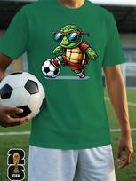 Men's Home Clothing Top [FIFA  Authorization] . 2026  Men's and Women's T-shirt,  Pattern Print, Trendy and Fashionable, Suitable for Beach Parties, S žalia