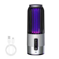 Electric Mosquito Zapper USB Rechargeable Fly Zapper with UV LED Light Indoor Outdoor Cordless Portable Fly Trap Solar LED Mosquito sidabras