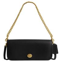Coach Dinky 26 Užsegimas raktu Odinė peties rankinė Vidutinė moteriška peties rankinė Juoda CW641-B4BK Basic Set (Bag+Dust Bag)