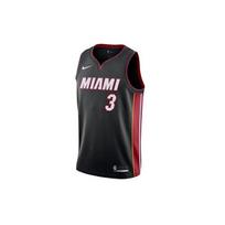 Nike NBA Dwyane Wade Icon Edition Swingman marškinėliai Miami Heat Nr. 3 komandų riboto leidimo SW gerbėjų juoda vyriška 864487-025 S black