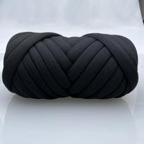 Multi-color Chunky Yarn 2.5cm Tube Yarn No-Tool Knitting Chenille Yarn  Crochet Projects juoda