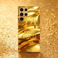 Sleek 24K Gold Anti-slip phone case s26 ultra case s25 ultra case glass for Samsung Galaxy S26 S25 S24 S23 S22 FE Ultra Plus GalaxyS25