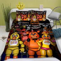 Game F-Five N-Nights At F-Freddys Duvet Cover Set Home Style Bedding Soft Laundry Cotton Bed 3 Piece Set Student Dormitory Gift 90x200cm