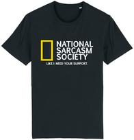 National sarcasm society geographic funny rudy comedy t-shirt unisex S įvairiaspalvis