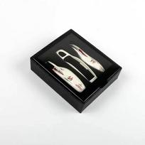 Car Key Case White Shark for Porsche Panamera Maycan Taycan 911 718 Boxster Cayman Remote Control Fob Protective Shell 3pcs/set