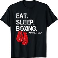 Funny Eat. Sleep. Repeat. Boxing Lover Perfect Day Gift Unisex T-Shirt S įvairiaspalvis