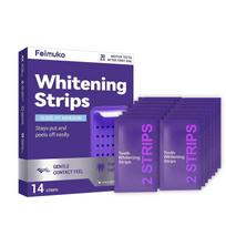 Feimuko Purple Shiny Care Teeth Strips, Suitable For Daily Portable Home Use, Easy-To-Use Brightening Strips For Oral Care