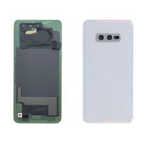 Cache batterie (vitre arrière) - SAMSUNG - Galaxy S10e G970F - Blanc - Compatible - Pièce détachée