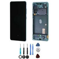Écran LCD et vitre tactile - SAMSUNG - Galaxy S20 FE 5G (G781B) - Vert - Originale - Assemblés sur châssis žalia
