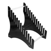 12 Albums Acrylic Record Rack Waterproof Desktop File Organizer CD Display Stand  Office juoda