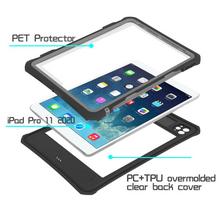 IP68 Waterproof Case Cover for Apple iPad Air 4/5 10.9  Pro 11  w/Screen Protector Pencil Holder Water Resistant Kickstand Case for iPad Air 4