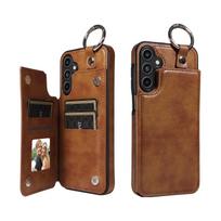 for Samsung Galaxy A15 A05S A05 Wallet Case with Card Holder, Ring Buckle PU Leather Kickstand Case, Double Magnetic Clasp Cover For Galaxy A15