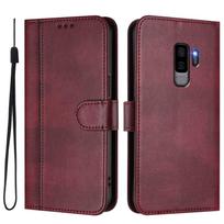 Wallet Case for Samsung Galaxy S9 S8 Plus S7 S6 Edge, 3 Card Holder Kickstand [Shockproof TPU Interior Case] Magnetic Closure For Galaxy S7 raudona