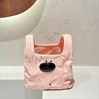 Funny Handbag Style Ceramic Storage Box Puppy Shaped Novelty Toothbrush Toothpaste Holder Cartoon Snack Organizer Bathroom