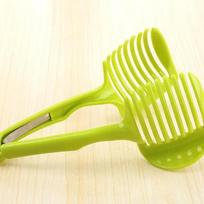 1pc Tomato Slicer Fruits Cutter Stand Assistant Lounged Tomato Lemon Shreadders Slicer šviesiai žalios spalvos