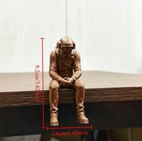 Giliavandenių narų figūrėlė Sėdintis naras 3D spausdintas naras Namų stalo statulėlė Rankdarbių ornamentas Jūrų vandenyno tema Namų dekoras Dovanos