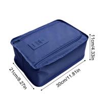 Shoe Travel Bag Multifunctional Waterproof Shoes Clothing Bag Convenient Travel Storage Bag Nylon Portable Organizer Bags mėlyna