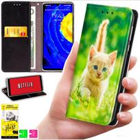 Etui Typu Portfel Do Motorola Edge 70 - Pokrowiec Bluemoon Nadruk + Szkło 9H