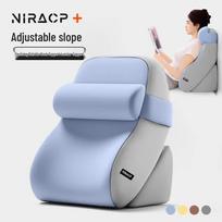 Memory Foam Bed Backrest Pillow mėlyna-pilka spalva