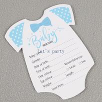 10 Sheets Gender Reveal Theme Party Predicitions Advice Game Card for Baby Shower Boy Girl 1st Birthday Party Decoration mėlyna