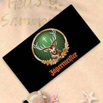 Fashion Drinks J-Jagermeister Microfiber Printed Beach Towel Mountain Climbing Yoga Beach Swimming Running Absorbent Soft Towel Cotton 30x30cm beige