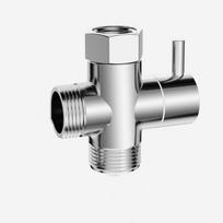 Zinc Alloy Shower Diverter Standard Sizes Chrome Finish 3-Way Diverter Valve Universal Toilet Bidet Valve Home Improvement sidabras