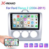 2 DIN Android 12 automobilinis radijas Ford Focus 2 3 Mk2/Mk3 2004-2011 multimedijos vaizdo grotuvas GPS Carplay Auto Stereo RDS pagrindinis įrenginys 1+32