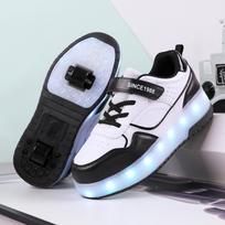 Children's Runaway Shoes Roller Skating Boys' Double Wheel Runaway Shoes Student Skates Women's Wheels Four Wheels 29