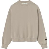 Fear of God Essentials Classic Fit Fleece Crewneck Crewneck Timber Men Tops Tan 192SP252041F S