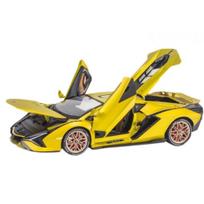 1/18 Lamborghini Sian New Energy Supercar Alloy Diecast Car Model Sound & Light Collection of Hobby Decorative Fine Ornaments auksas