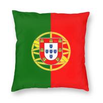 Flag Of Portugal Throw Pillow Cover Polyester Cushions for Sofa Portuguese Flag Creative Pillowcover Home Decor 12x12Inch
