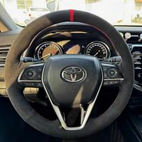 ization Automobilio vairo apdangalas Rankų siuvimo zomšos oda Neslystantis Toyota Corolla RAV4 - Camry 2018- Black Thread