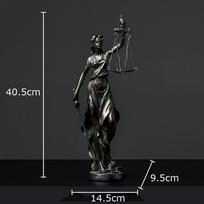 Judicial Fairness and Justice Goddess Statue Desk Decoration Ornaments Justice Goddess Character Sculpture Room Aesthetic Decor