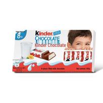 Kinder pieniškas šokoladas su kreminiu įdaru, 8 plytelės