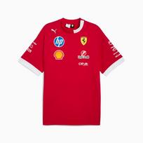 PUMA x Scuderia Ferrari 2025 Replica Oversized-Fit Drivers T-Shirt 'Dark Cherry' Men's 713571-01 XL