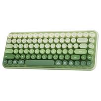 K608DL Trijų režimų laidinė Bluetooth belaidė, Įkraunama klaviatūra, Tylus, Itin plonas, Matcha žalias žalia