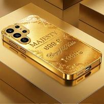 Elegantiškas 1000 g Karališko aukso luitas telefono dėklas s26 ultra dėklas s25 ultra dėklas stiklas Samsung Galaxy S26 S25 S24 S23 S22 FE Ultra Plus GalaxyS25