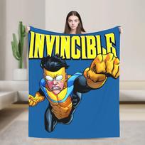 Invincible Comic Anime Blanket Flannel Printed Multi-function Lightweight Thin Throw Blankets for Sofa Outdoor Quilt 130x150cm