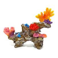 Resin Small Coral Reef Simulation Bonsais Crafts Landscape for Fish Tanks Aquarium DIY Decor Realistic Landscape Plant 1 violetinė