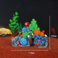 Colorful Aquarium Coral Reef Ornaments Fish Hideaway Mountain Cave Aquarium Landscape Coral Natural Creative