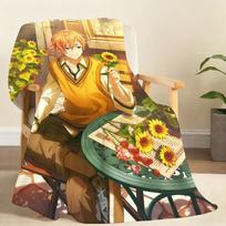 A-Akito S-ShinonomeS Animation S-Sekai Blanket Soft Throw Blanket for Home Bedroom Bed Sofa Picnic Travel Office Blanket Gift 75cmx90cm