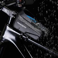 1L Bike Phone Holder Case Waterproof with Sun Visor Frame Top Tube Bicycle Bag Zipper Closure Reflective for 4.7-6.8inch Phone China Mainland