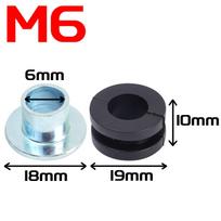 M6/M10 Rubber Cushion Washer Grommet Steel Collar Sleeve Bushing Motorcycle Fairing Bodywork Bolt Kit for Kawasaki Suzuki Parts