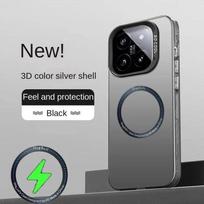 For Xiaomi 15T Pro Phone Case 14T Mi 13T Pro Poco X6 M6 X7Pro Luxury For Magsafe Wireless Charging Matte Shockproof Cover xiaomi 15 pro pilka spalva