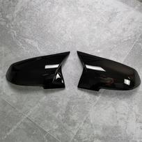 For BMW F20 F21 2pcs M Style Gloss Black Car Rear View Mirror Cover Caps Trim Shell Frame 118i 120i 120d 125i 125d M135i M140i Gloss Black